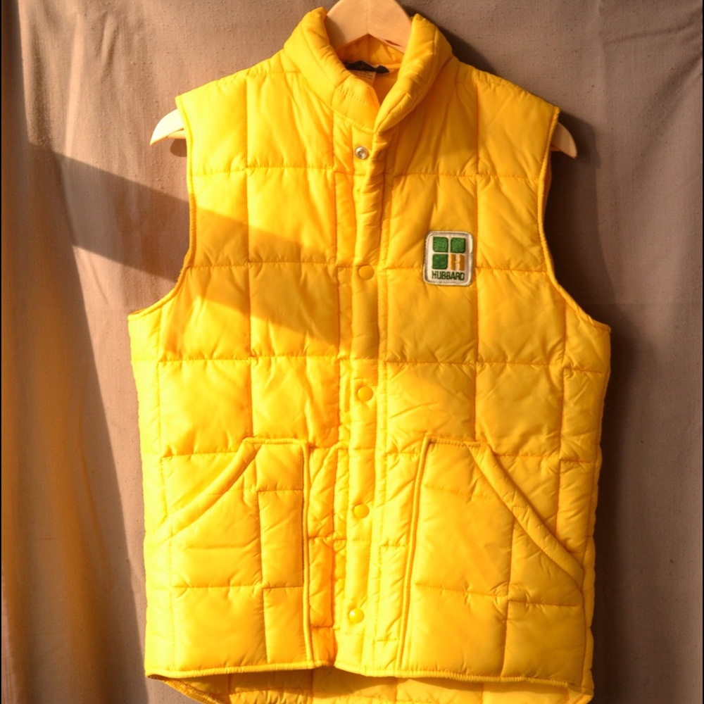 70's / Vintage Time Capsule Hubbard Yellow Vest, S