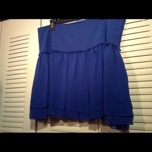 Chiffon Tiered Mini Skirt