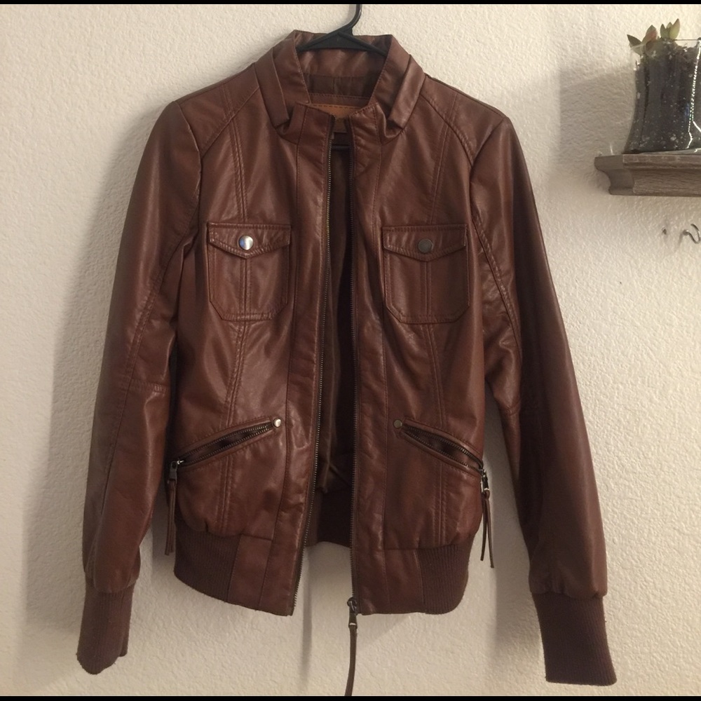 Faux Leather Jacket