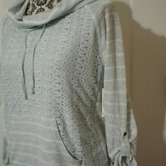 NB Gorgeous Mint Cowl Neck Sweater - Picture 2 of 4