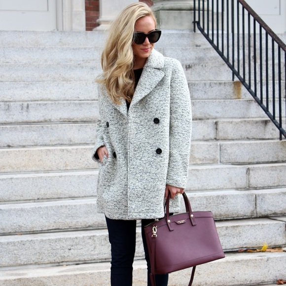 NWT Abercrombie Boucle Peacoat - Picture 3 of 4