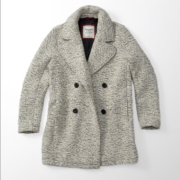 NWT Abercrombie Boucle Peacoat - Picture 2 of 4