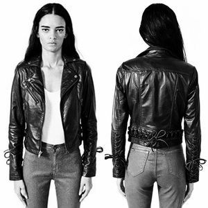 Kill City Biker Rocker Genuine Leather Jacket