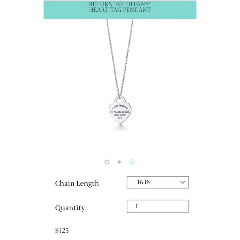 Return to Tiffany Heart Tag Pendant