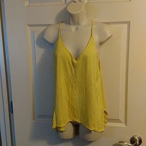 Burn out Lemon Deep V Asymmetrical Tank