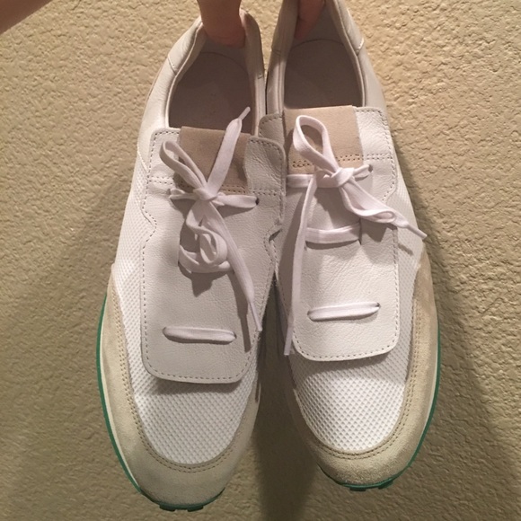 NWOT Rag & Bone White Dylan Mixed Media Trainers - Picture 6 of 8