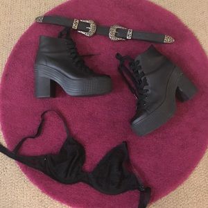 🌈Jeffrey Campbell JC Play As If Platform Lace Ups