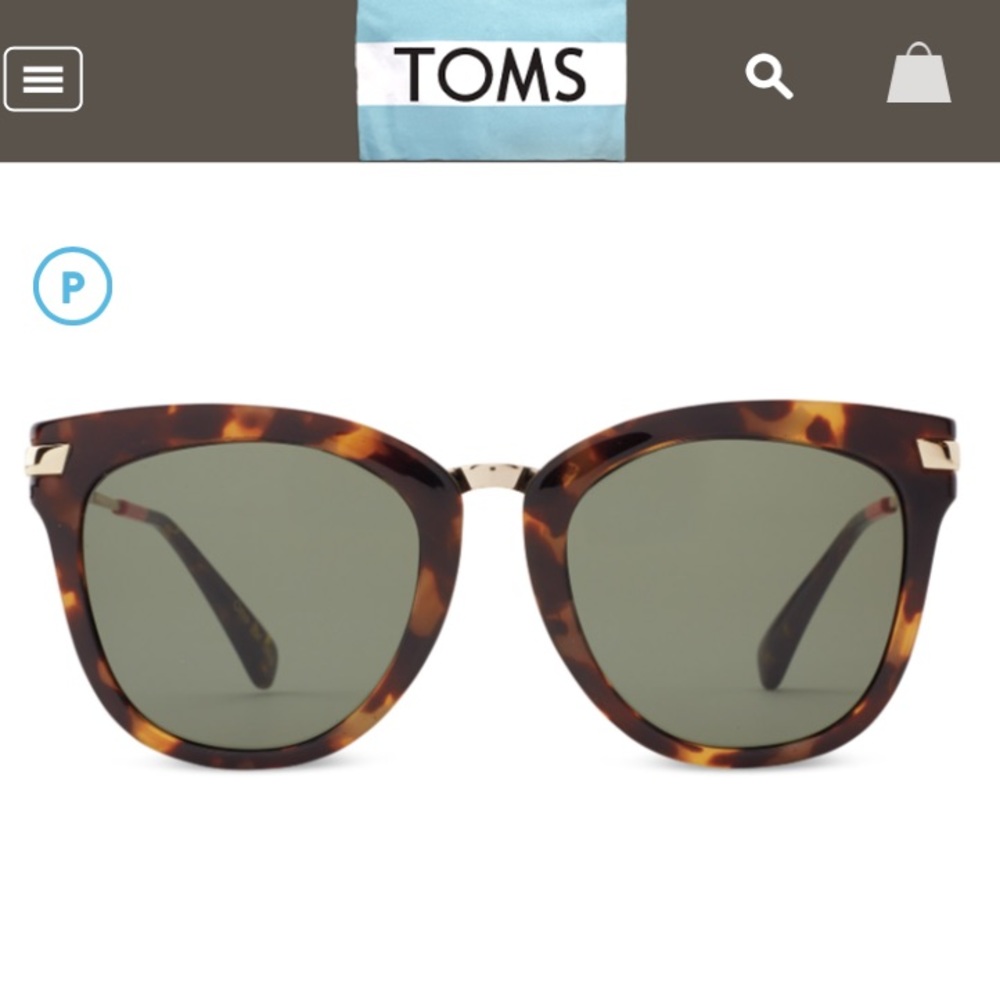 TOMS Adeline Blonde Tortoise Polarized Sunglasses