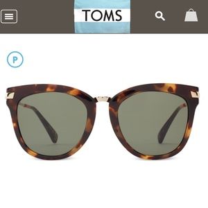 TOMS Adeline Blonde Tortoise Polarized Sunglasses