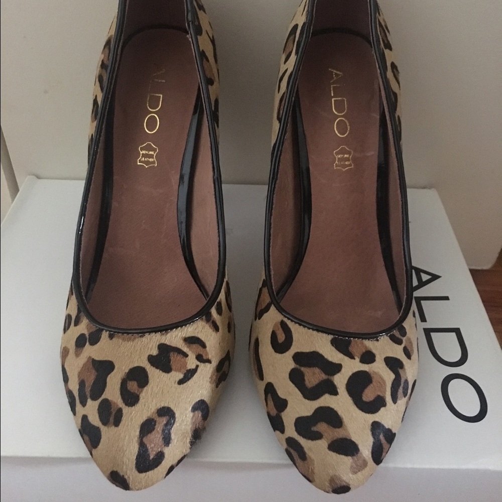Aldo Boynton Beach leopard print heels