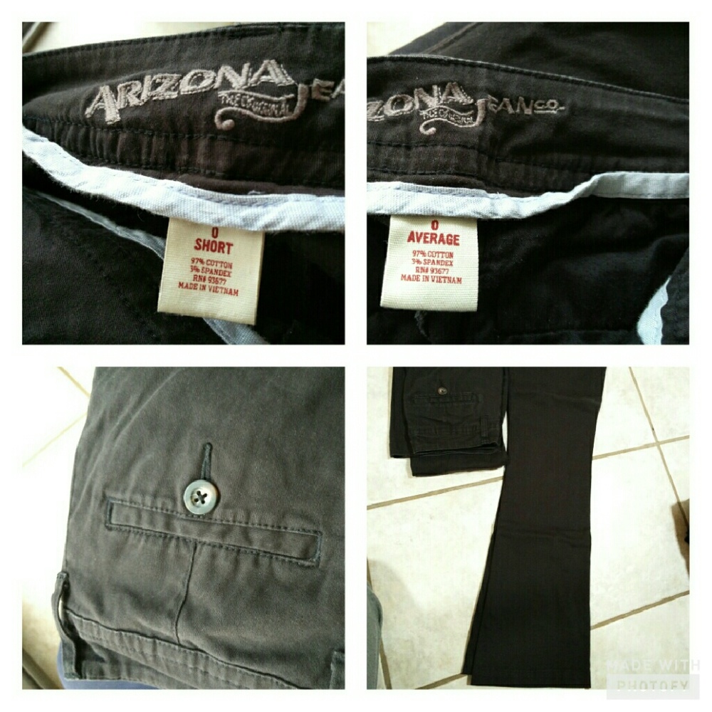 Arizona black work /uniform /casual Pants size 00