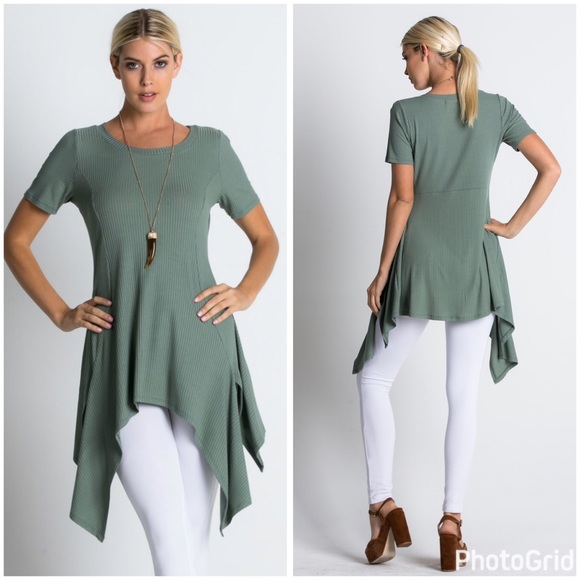 Flattering fit Moss green tunic! FLASH SALE - Picture 3 of 3