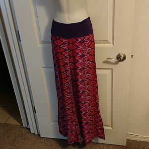 Cotton Wide-leg Palazzo Pant. Yoga Boho Tribal