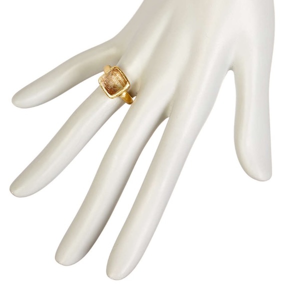 rivka friedman // 18k gold crystal stacking ring - Picture 3 of 3