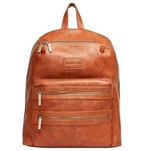 Honest Company City Backpack Diaper Bag Cognac