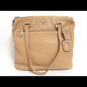 PRADA Shoulder Tote Bag Handbag Calfskin Leather