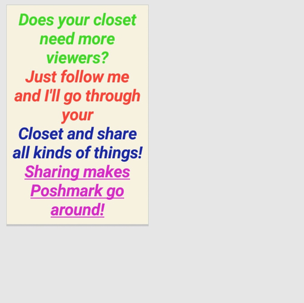 Follow me and get noticed just a little more! :)