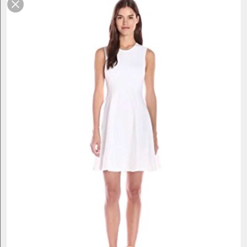 Theory white knit dress