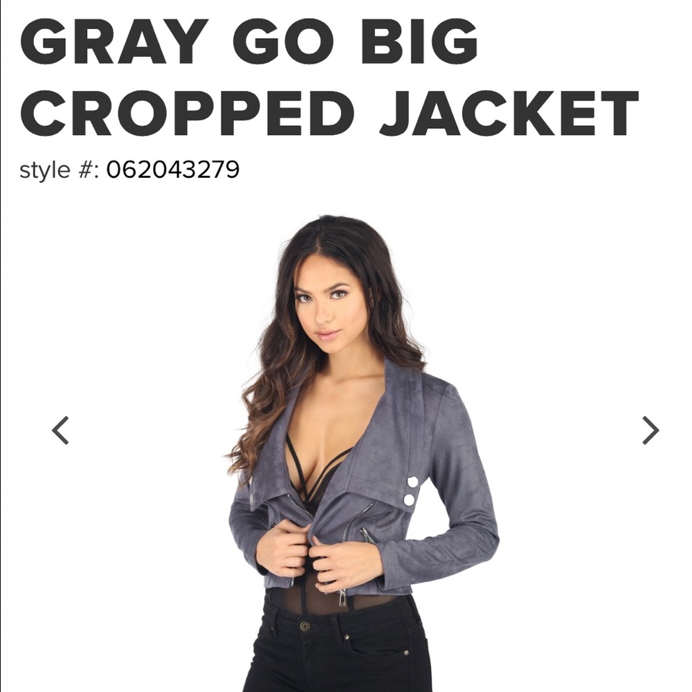 Grey Half Jacket - Picture 2 of 2
