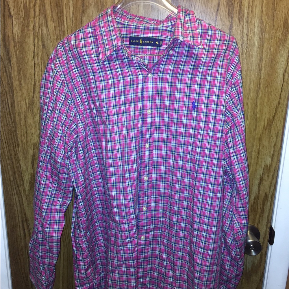 Polo Ralph Lauren long sleeve plaid shirt sz XL