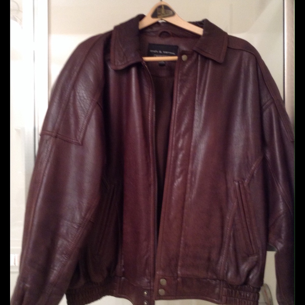 Men's Heavy Leather Coat