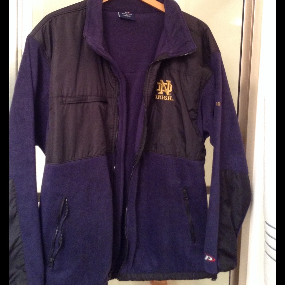 NWOT Fleece Notre Dame jacket