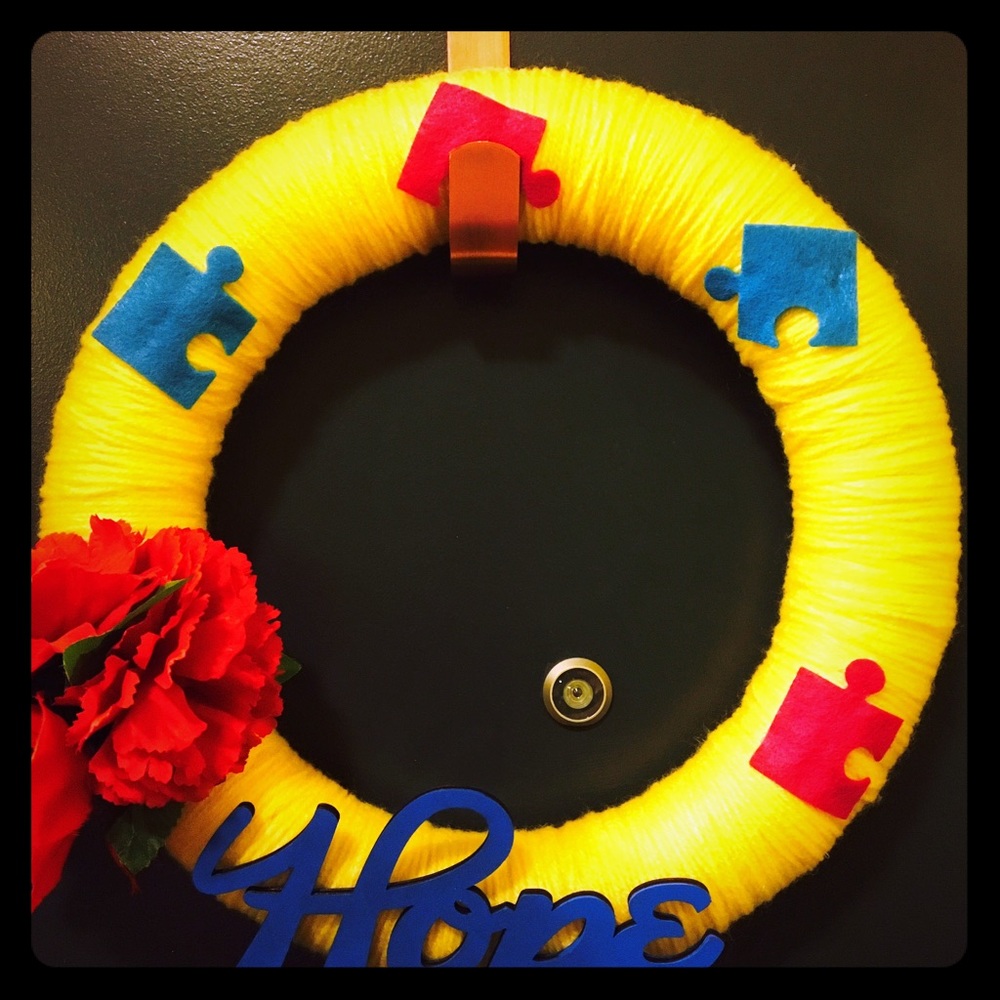 Small Autism Wreath