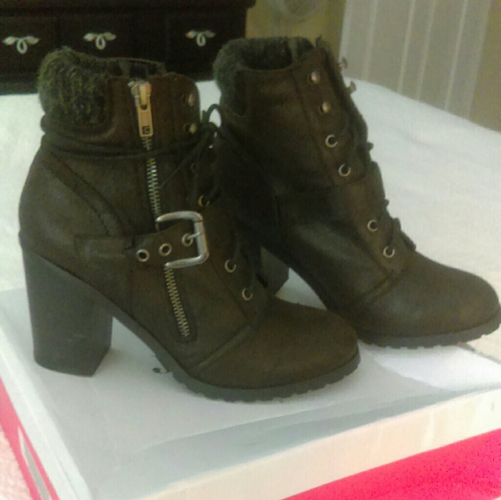 Justfab heeled boots perfect for fall!!