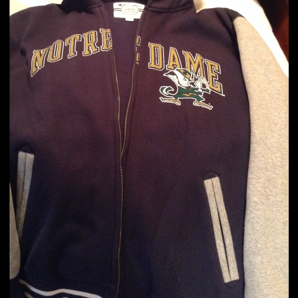 NWOT Champion Notre Dame Fleece jacket