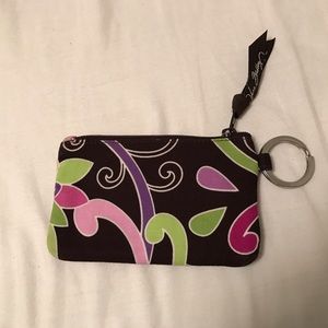 NWOT Vera Bradley Zip Coin Purse ID Keychain
