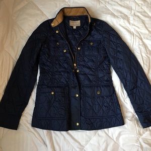 Banana Republic Quilted Navy Lightweight Jacket