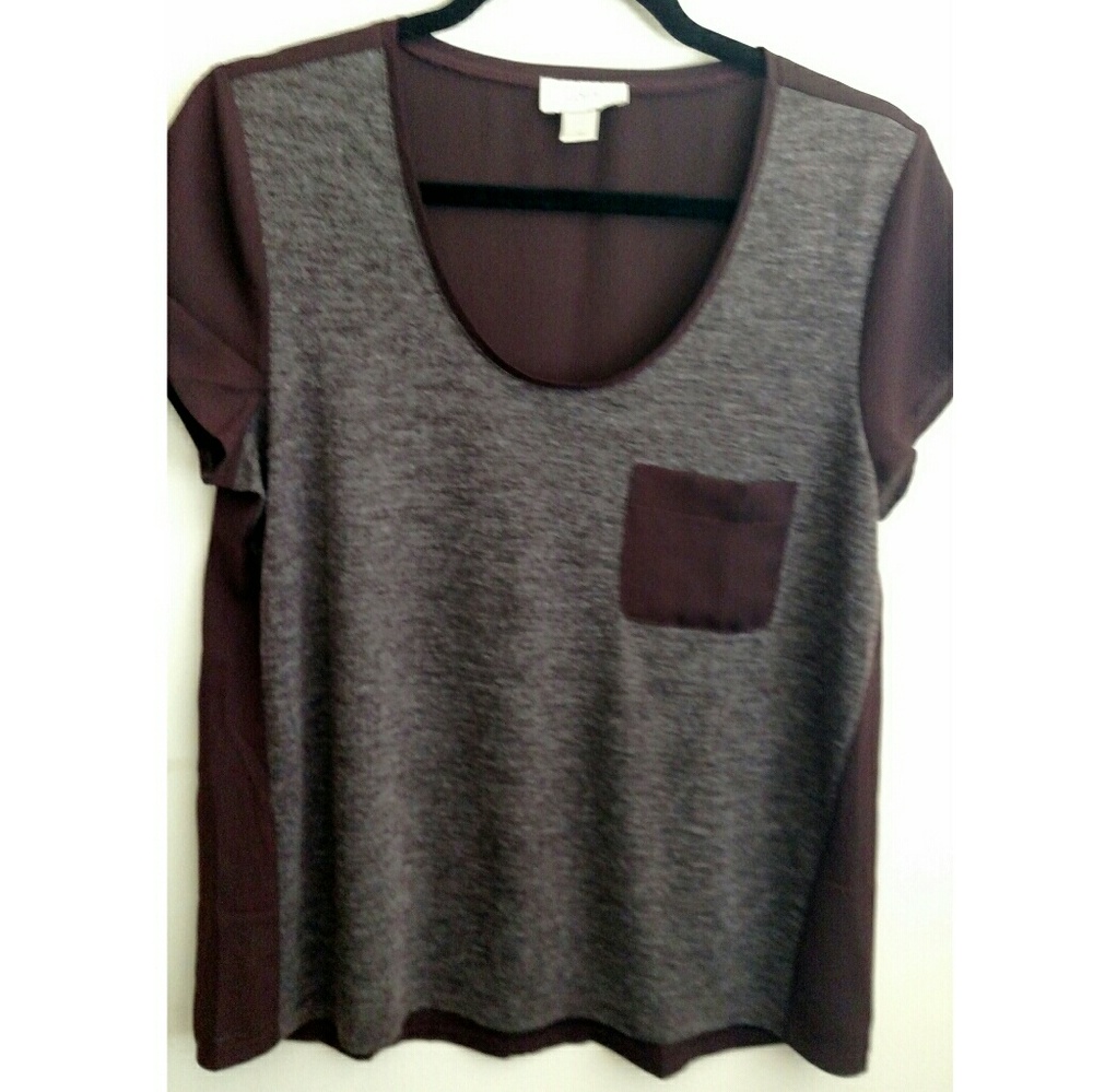 LOFT Mixed Media T-Shirt Medium