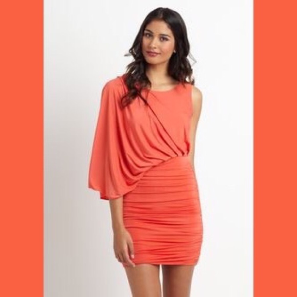 GRACIA One-Shoulder Gathered Dress NWOT