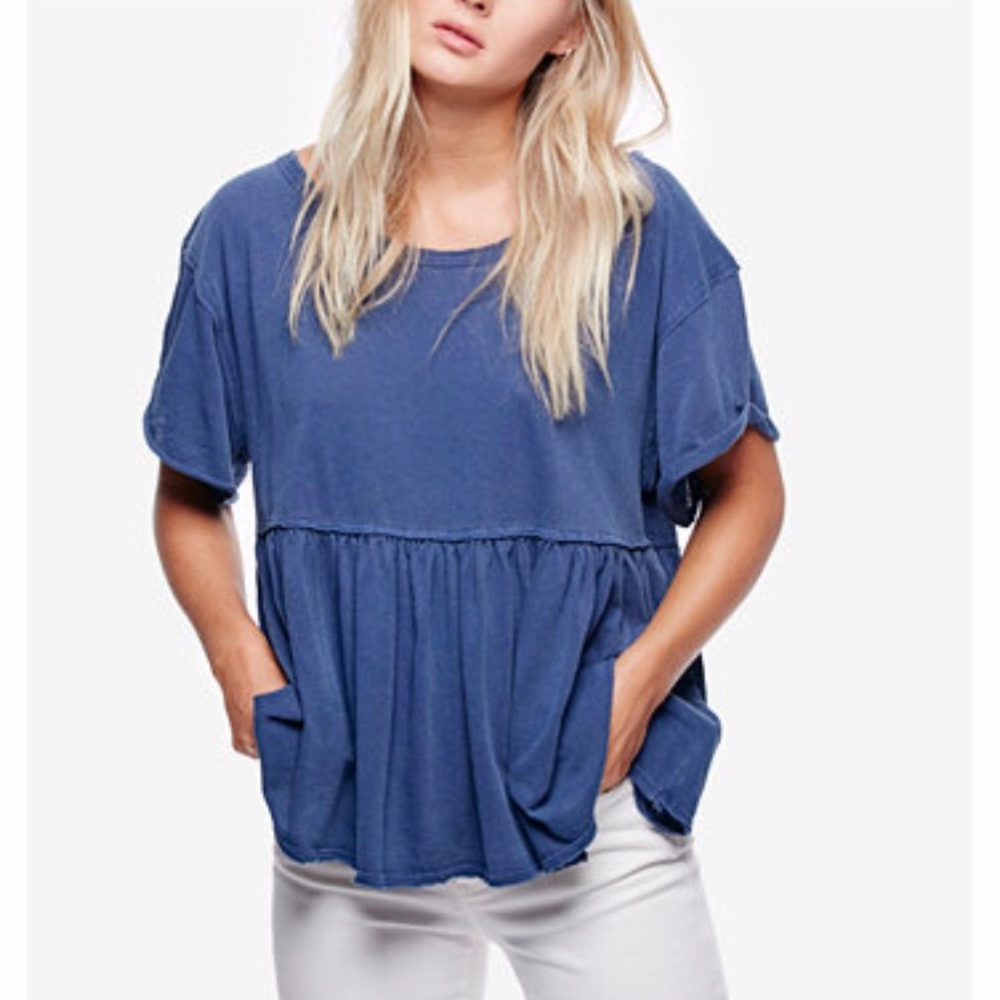 BRAND NEW free people odyssey-seam detail top