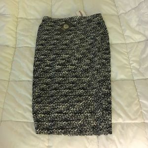Black and White Pencil Skirt Size S
