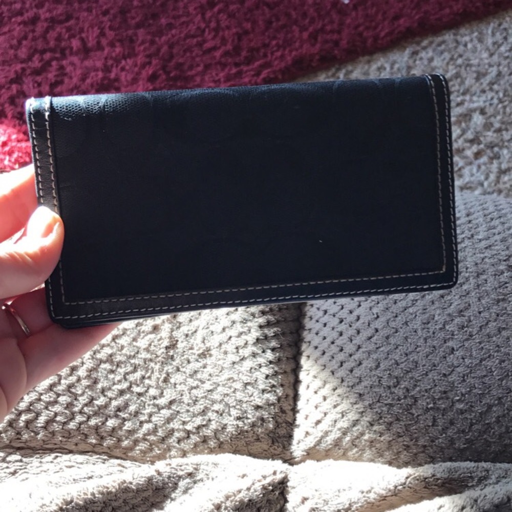 Coach checkbook cover