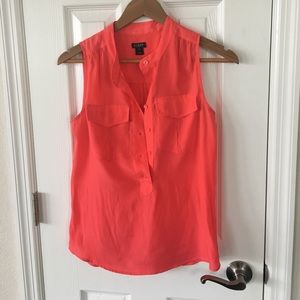 J crew neon pink tank
