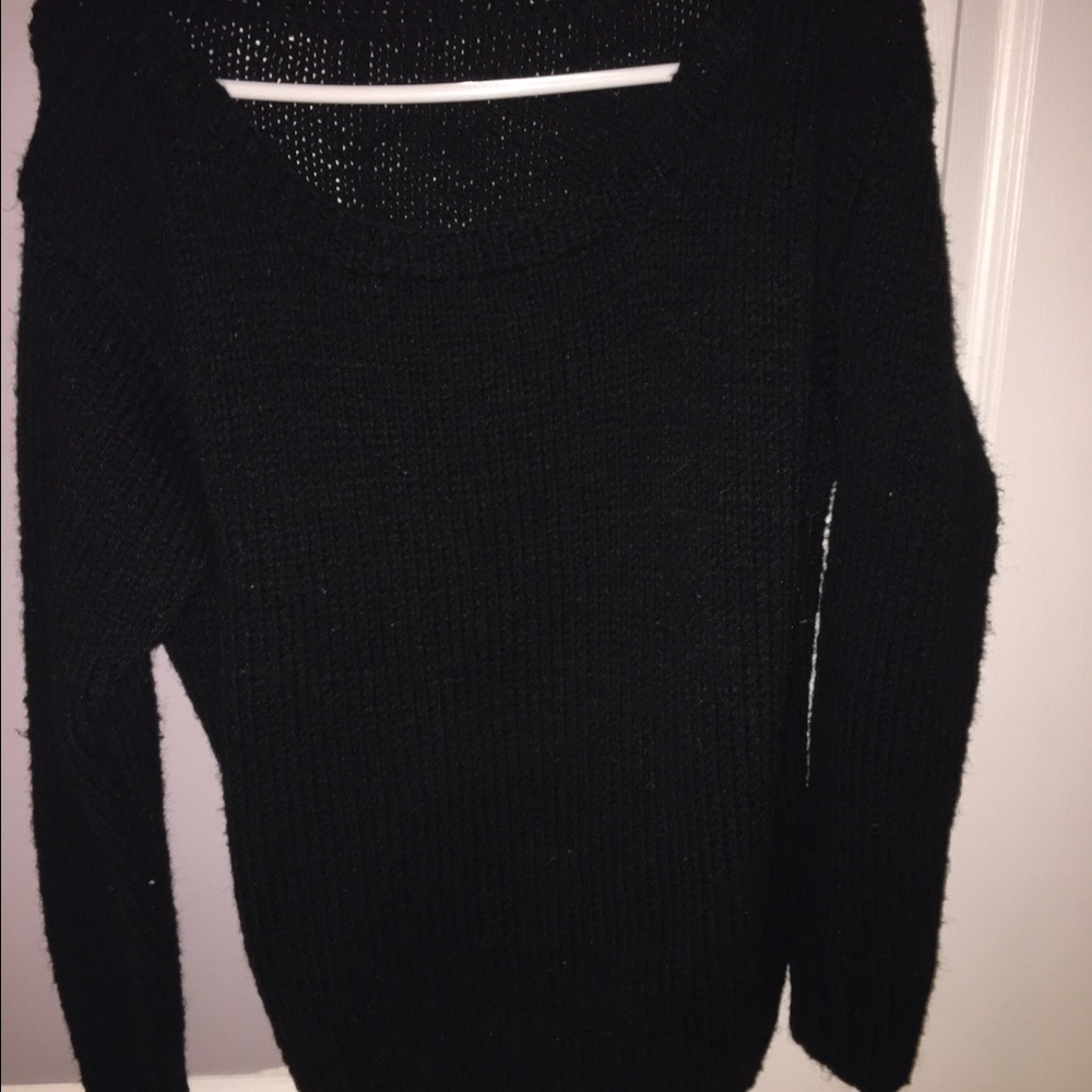 Black comfy oversized sweater
