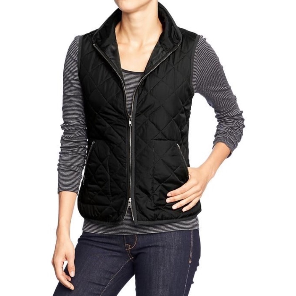 NWT Old Navy Puffer Vest Olive Green Size S