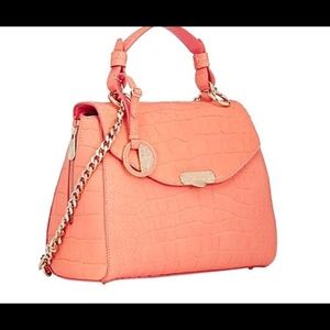 versace coral crocodile skin