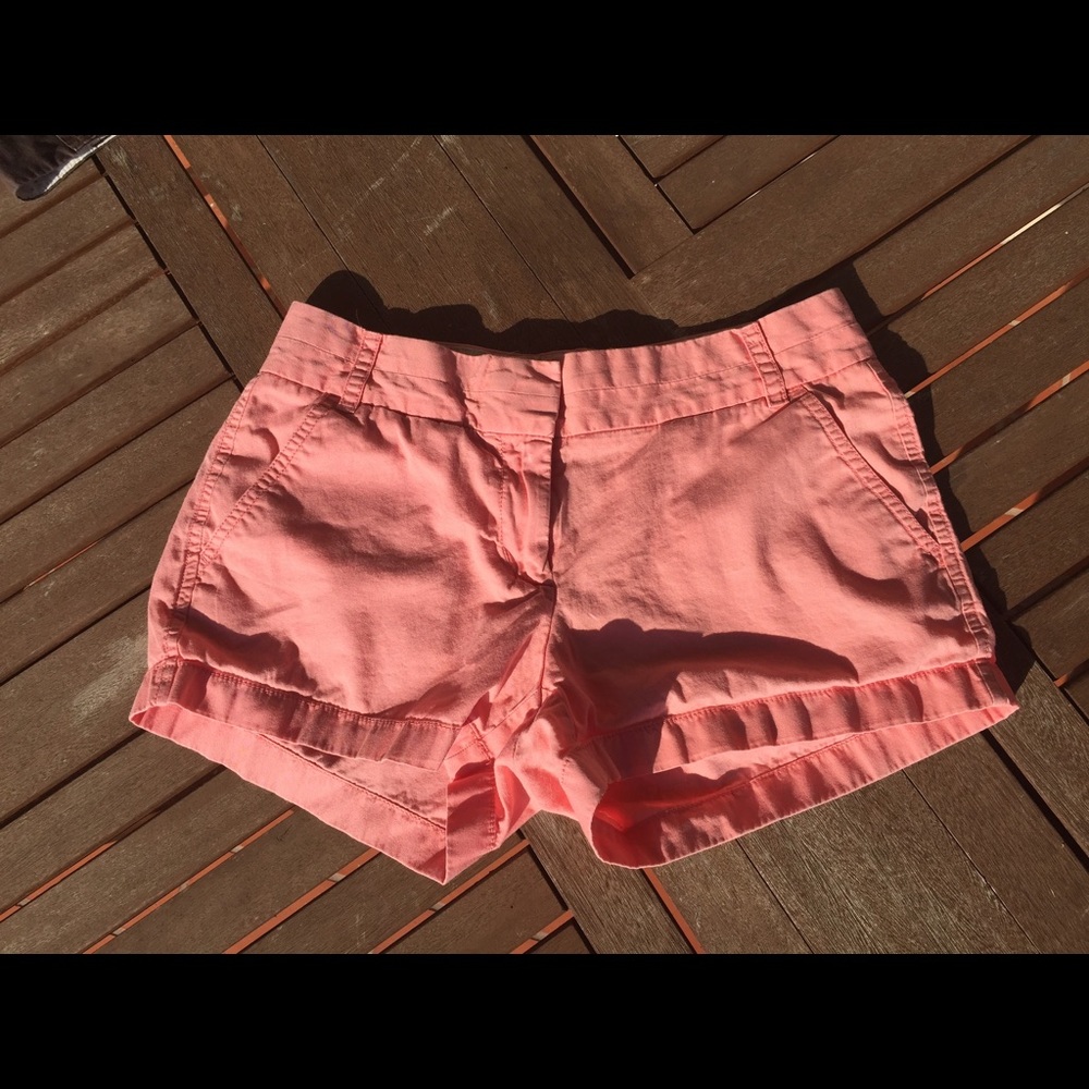 J. Crew pink Chino shorts 3 inch
