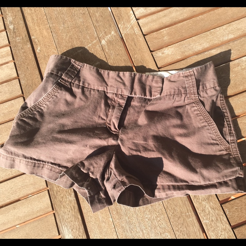 J. Crew brown chino shorts 3 inch size 2