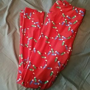 Lularoe Christmas leggings OS