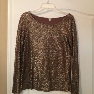 J. Crew sequin top