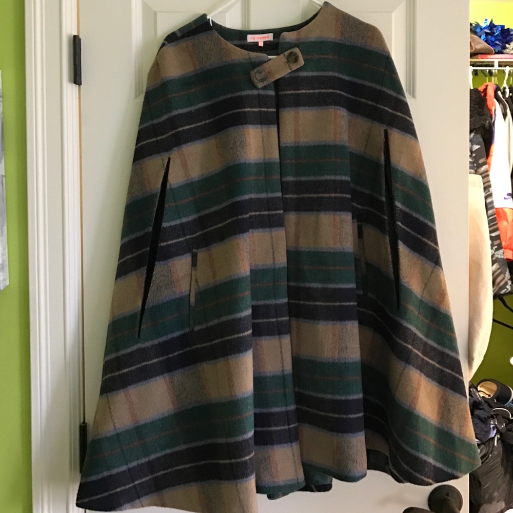 Plaid cape