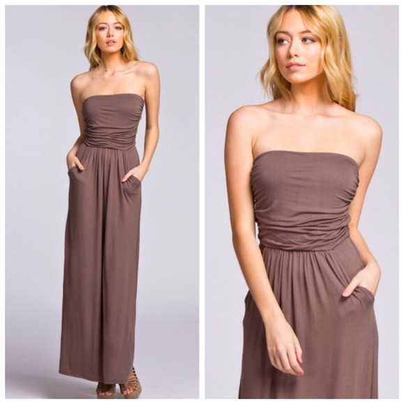 Boutique Dresses & Skirts - ❗️CLEARANCE❗️ Mocha Maxi Dress w/pockets S M L