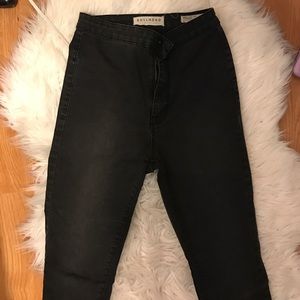 Uber grey denim high rise skinny Jeans