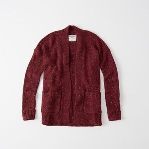 New Abercrombie & Fitch Nep Yarn Cardigan M