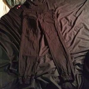 Black joggers