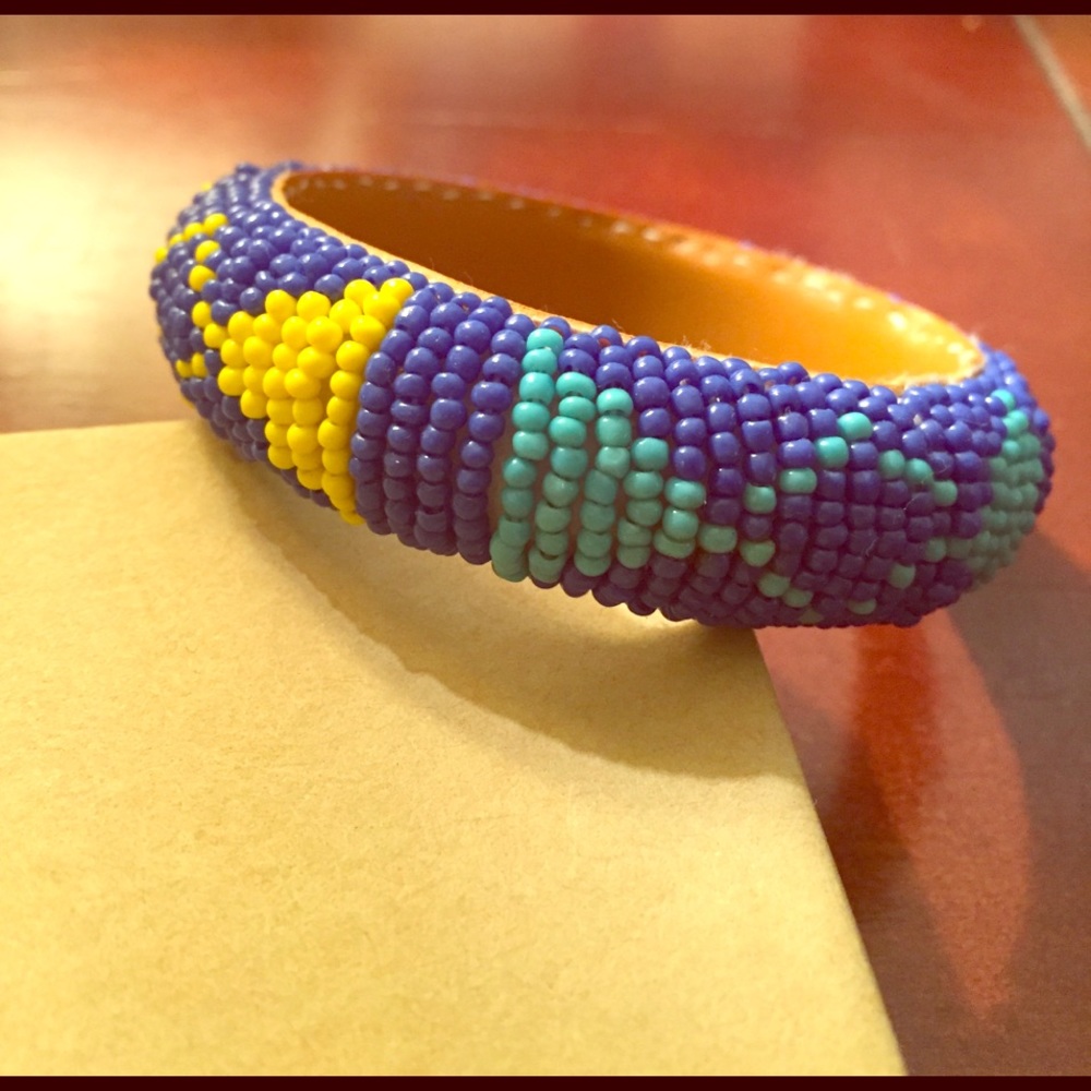 Handmade beaded tribal bracelet